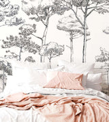 Veer Decor Pines Pack 1 & 2 in Black Wall Mural