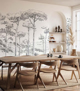 Veer Decor Pines Pack 1 & 2 in Black Wall Mural