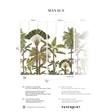 Papermint Manaus Pack 1 & 2 in Green Wall Mural
