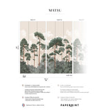 Papermint Matsu Pack 1 & 2 in Pink Wall Mural