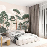 Veer Decor Matsu Pack 1 & 2 in Pink Wall Mural