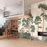 Veer Decor Matsu Pack 1 & 2 in Pink Wall Mural