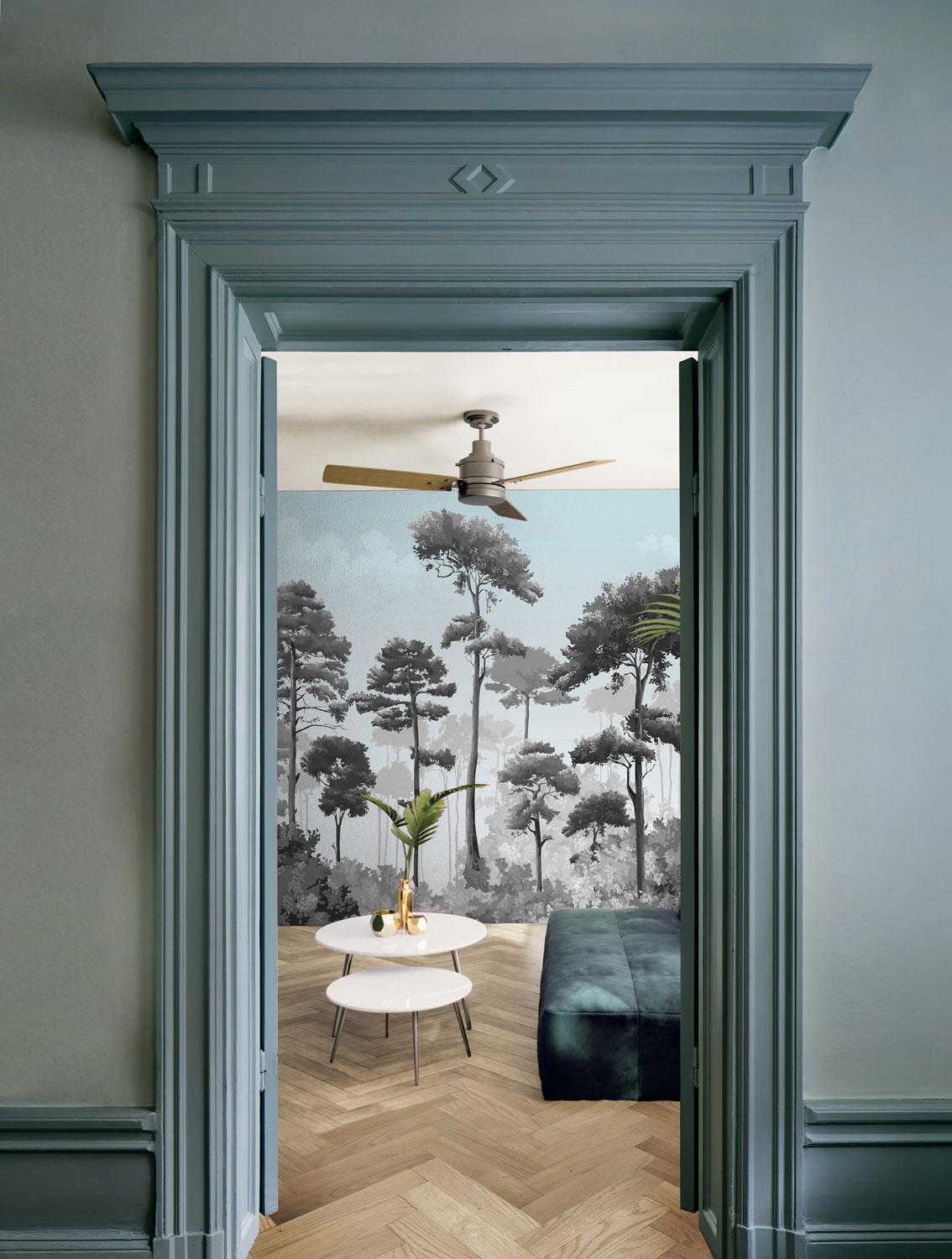 Veer Decor Matsu Pack 1 & 2 in Gray Wall Mural