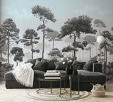 Veer Decor Matsu Pack 1 & 2 in Gray Wall Mural