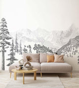 Veer Decor Mountains Pack 1, 2 & 3 in Black Wall Mural