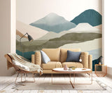 Veer Decor Montagna Pack 1, 2 & 3 in Teal Wall Mural