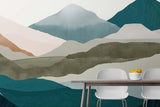 Veer Decor Montagna Pack 1, 2 & 3 in Teal Wall Mural