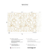 Papermint Mystic Pack 1, 2 & 3 in Gold Wall Mural
