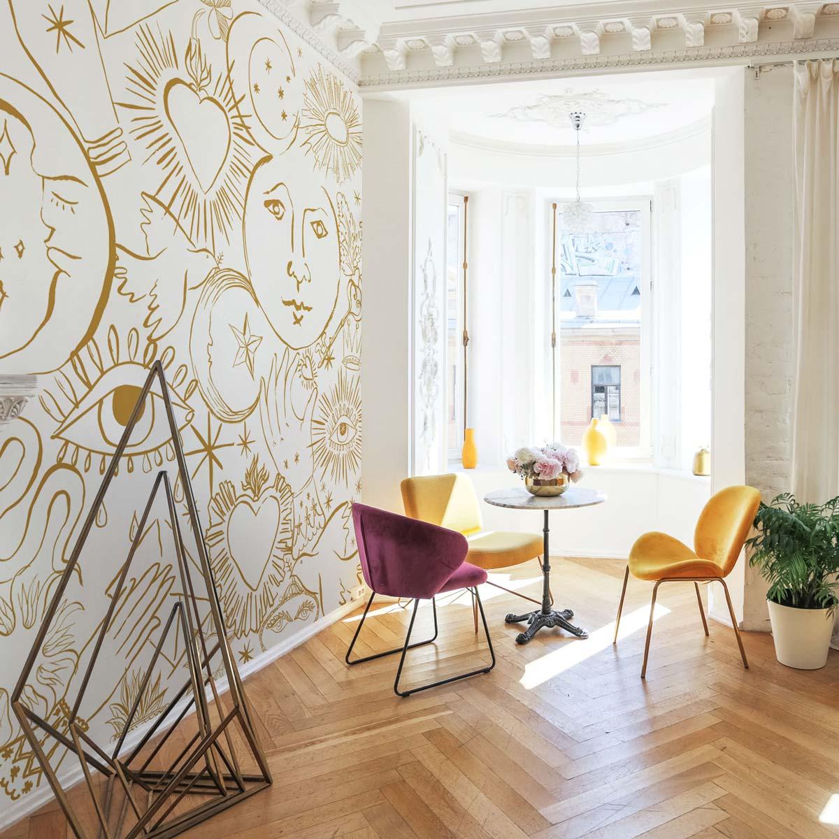 Veer Decor Mystic Pack 1, 2 & 3 in Gold Wall Mural