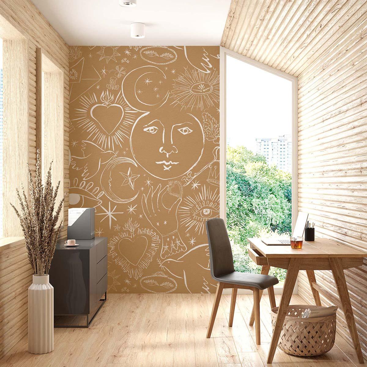 Veer Decor Mystic Pack 1, 2 & 3 in Brown Wall Mural