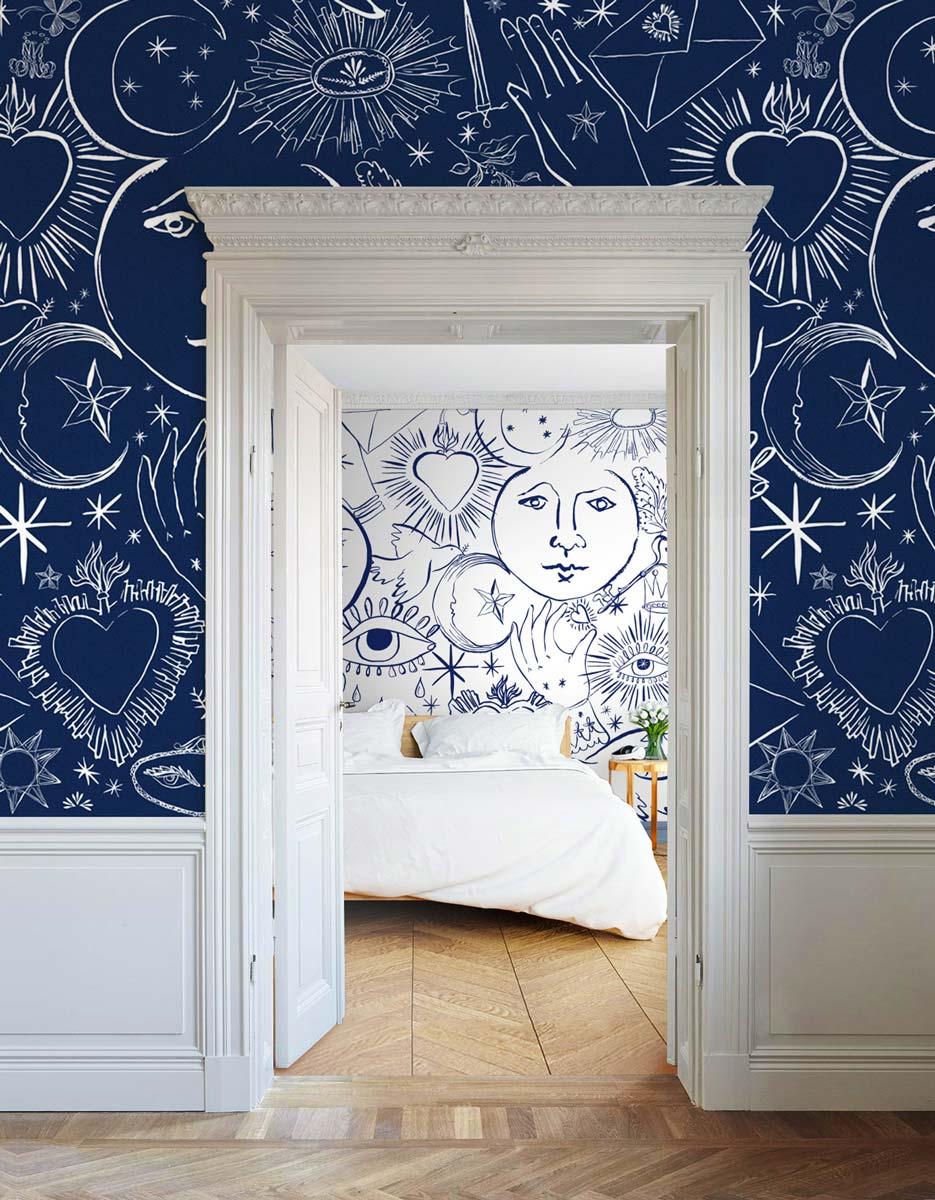 Veer Decor Mystic Pack 1, 2 & 3 in White Wall Mural