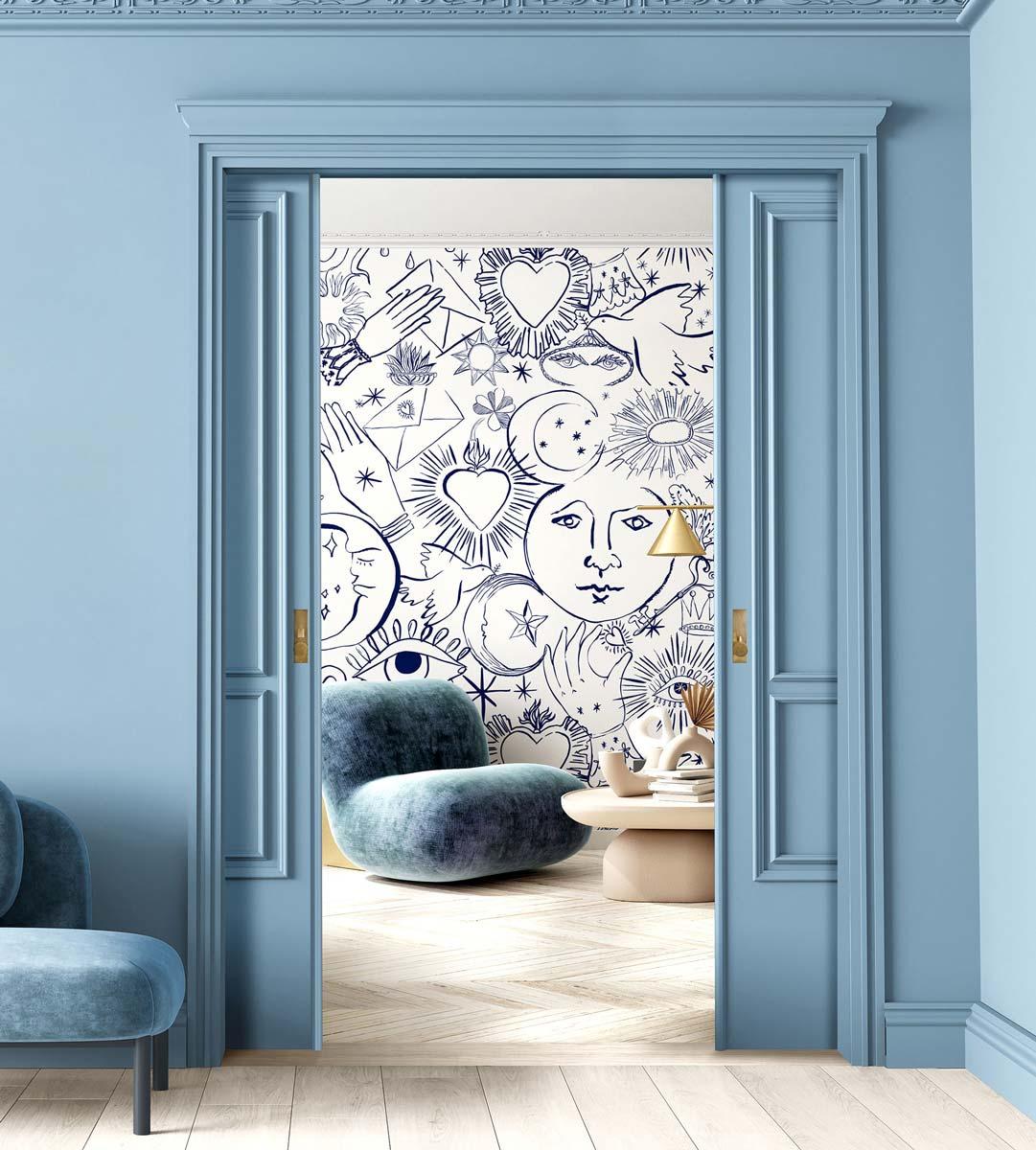 Veer Decor Mystic Pack 1, 2 & 3 in White Wall Mural