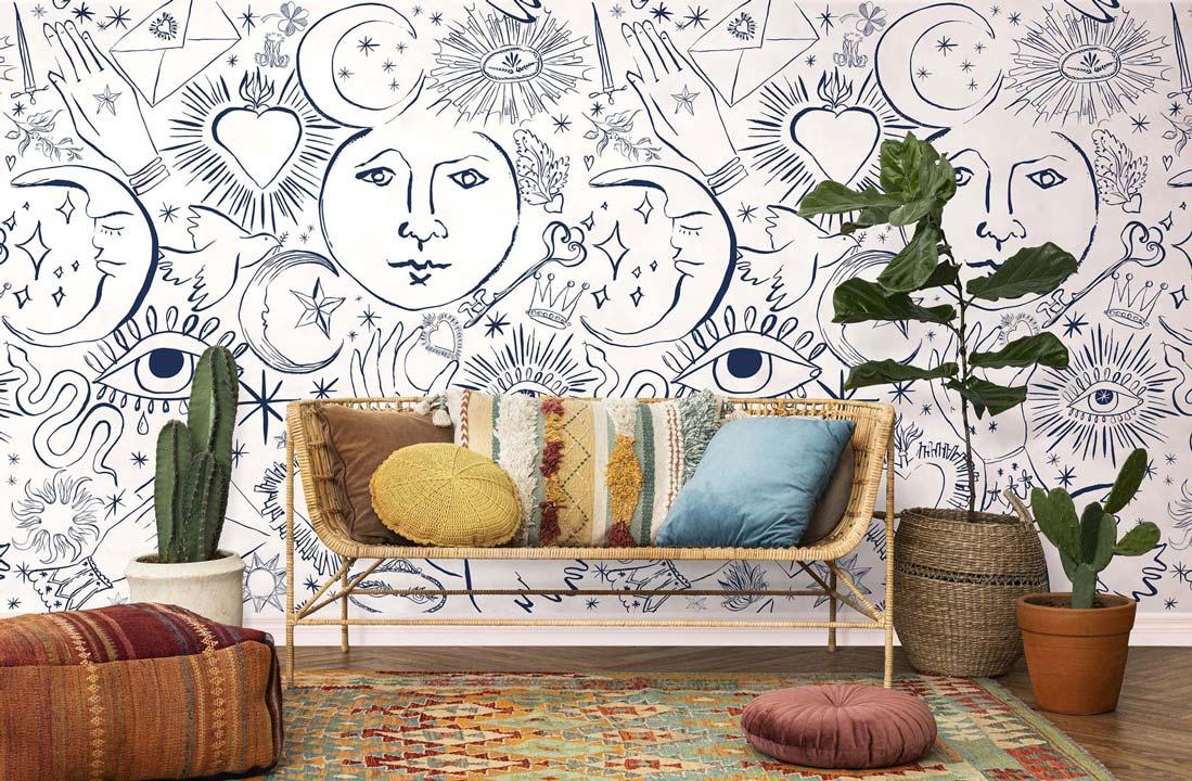 Veer Decor Mystic Pack 1, 2 & 3 in White Wall Mural