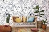 Veer Decor Mystic Pack 1, 2 & 3 in White Wall Mural