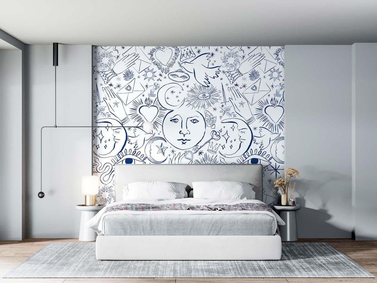 Veer Decor Mystic Pack 1, 2 & 3 in White Wall Mural
