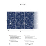 Papermint Mystic Pack 1, 2 & 3 in Blue Wall Mural