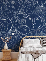 Veer Decor Mystic Pack 1, 2 & 3 in Blue Wall Mural