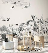 Veer Decor Noah Pack 1, 2 & 3 in Gray Wall Mural