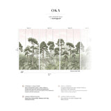 Papermint Oka Pack 1, 2 & 3 in Pink Wall Mural