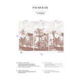 Papermint Palm Grove Pack 1, 2 & 3 in Brown Wall Mural