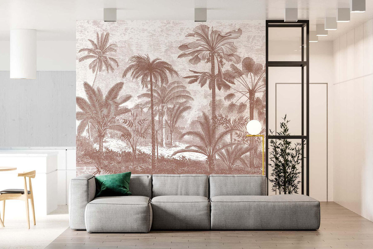 Veer Decor Palm Grove Pack 1, 2 & 3 in Brown Wall Mural