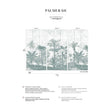 Papermint Palm Grove Pack 1, 2 & 3 in Green Wall Mural