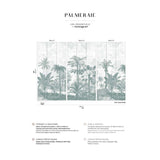 Papermint Palm Grove Pack 1, 2 & 3 in Green Wall Mural