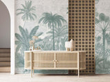 Veer Decor Palm Grove Pack 1, 2 & 3 in Green Wall Mural