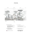 Papermint Pinery Pack 1, 2 & 3 in Gray Wall Mural