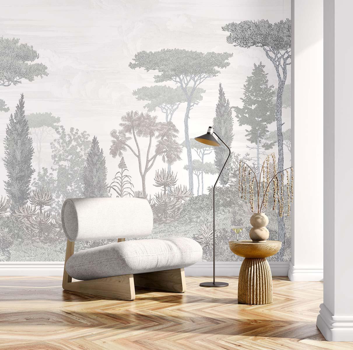 Veer Decor Pinery Pack 1, 2 & 3 in Gray Wall Mural