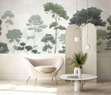Veer Decor Pinewood Pack 1, 2 & 3 in Green Wall Mural
