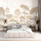 Veer Decor Pinewood Pack 1, 2 & 3 in Beige Wall Mural