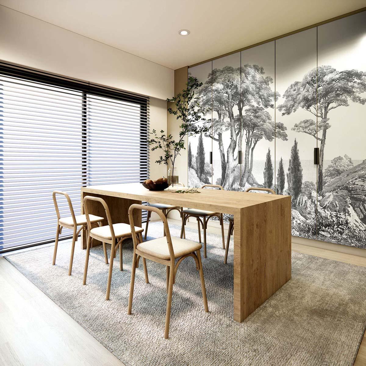 Veer Decor Porquerolles Pack 1, 2 & 3 in Gray Wall Mural