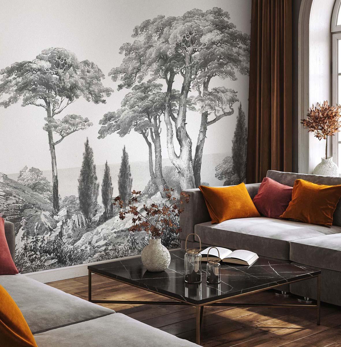 Veer Decor Porquerolles Pack 1, 2 & 3 in Gray Wall Mural