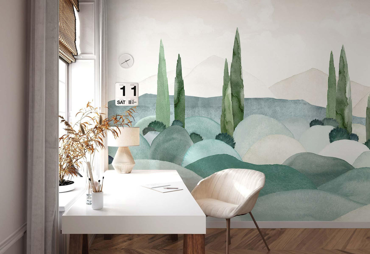 Veer Decor Provence Pack 1, 2 & 3 in Green Wall Mural