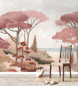 Veer Decor Riviera La Spiagga Pack 1, 2 & 3 in Pink Wall Mural