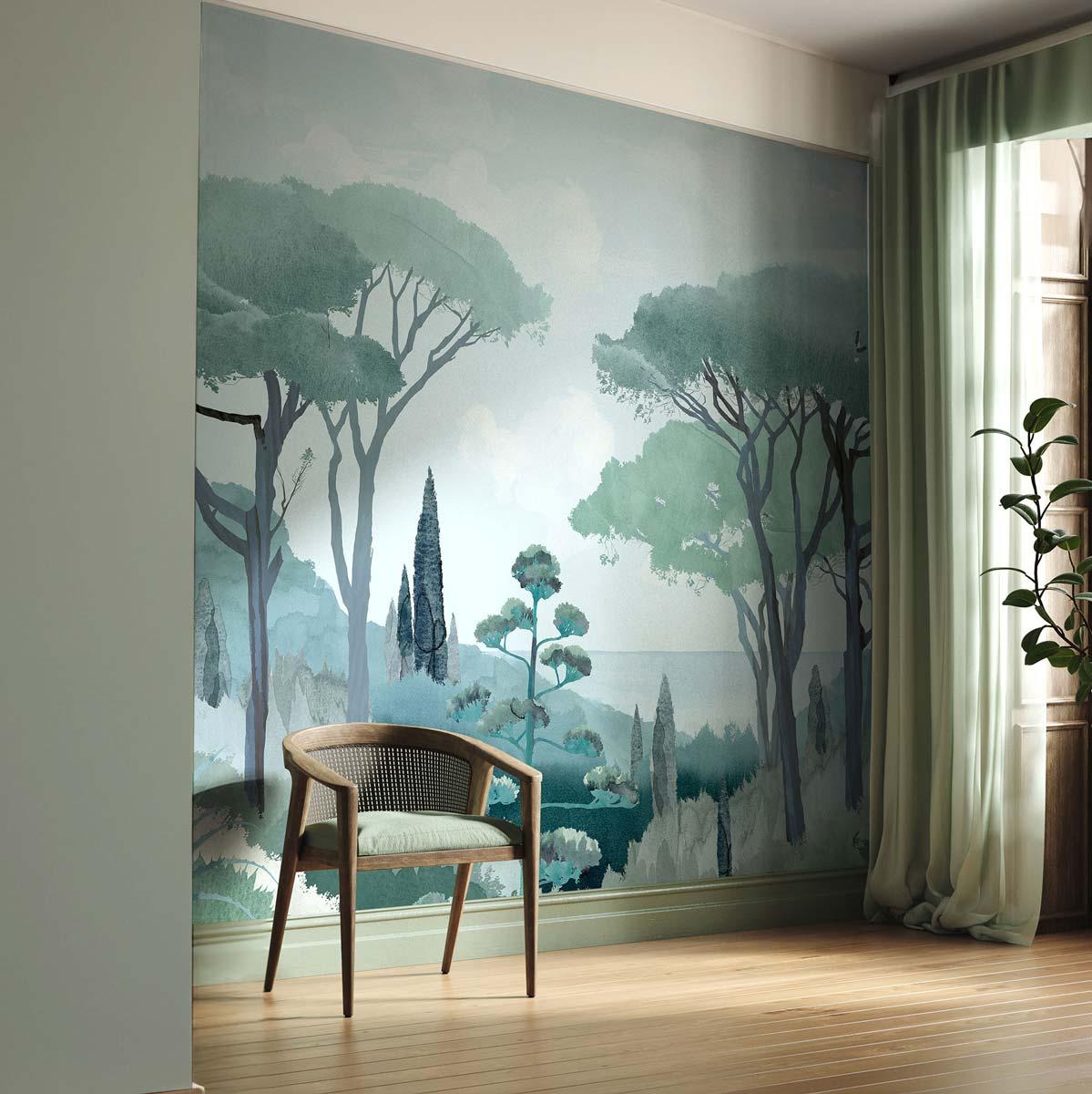 Veer Decor Riviera Pack 1, 2 & 3 in Green Wall Mural