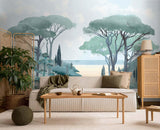 Veer Decor Riviera La Spiagga Pack 1, 2 & 3 in Blue Wall Mural
