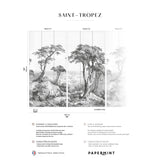 Papermint Saint-Tropez Pack 1 & 2 in Gray Wall Mural
