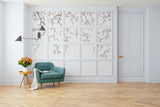 Veer Decor Sakura Pack 1 & 2 in White Wall Mural