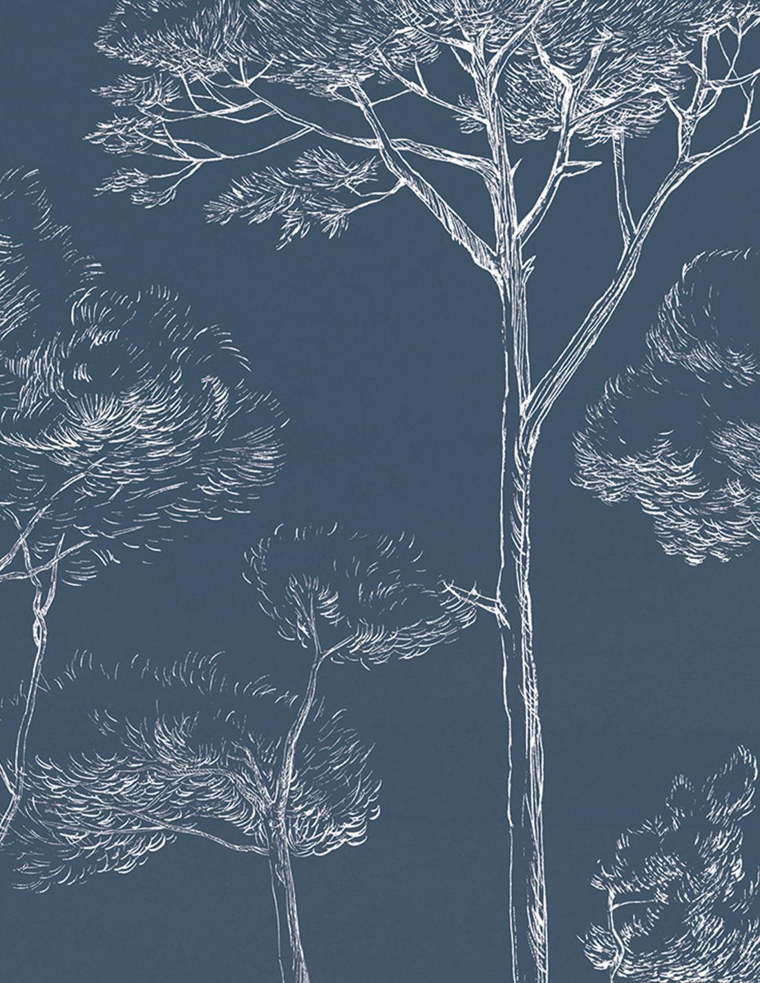 Veer Decor Under the Pines Pack 1 & 2 in Blue Wall Mural