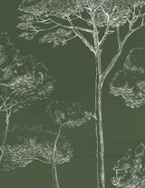 Veer Decor Under the Pines Pack 1 & 2 in Green Wall Mural