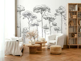 Veer Decor Under the Pines Pack 1 & 2 in Black Wall Mural