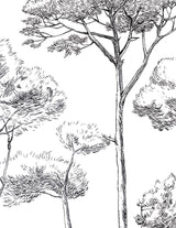 Veer Decor Under the Pines Pack 1 & 2 in Black Wall Mural