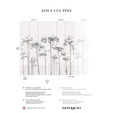 Papermint Under the Pines Pack 1 & 2 in White Wall Mural