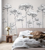 Veer Decor Under the Pines Pack 1 & 2 in White Wall Mural