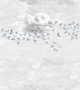 Veer Decor Swallow Clouds Pack 1 & 2 in Blue Wall Mural