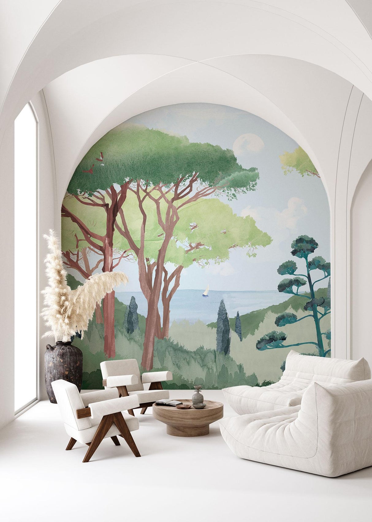 Veer Decor Tuscany Watercolor Pack 1, 2 & 3 in Multi Wall Mural