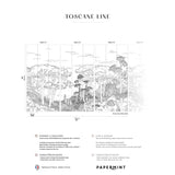 Papermint Tuscany Line Pack 1, 2 & 3 in Black Wall Mural