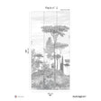 Papermint Pine Forest Pack 2 in Gray Wall Mural